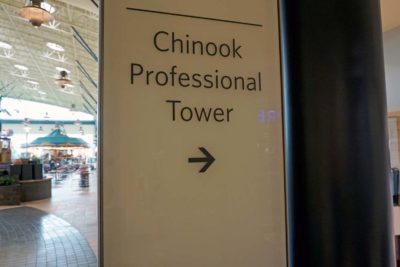 Chinook Family Dental | Chinook Professional Tower Sign | Chinook Centre Dentist